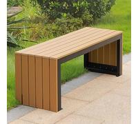 Panca da esterno per 2-3 persone, in legno plastificato senza schienale, per tutte le stagioni, sedia da pranzo per interni ed esterni