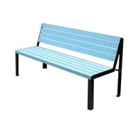 Panca da esterno resistente alle intemperie, in alluminio pressofuso per tutte le stagioni, mobili da giardino e patio per giardino, veranda, cortile e parco