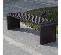 Panca da esterno resistente alle intemperie - Sedie in metallo resistente per giardino, prato, portico, parco e cortile, mobili eleganti per tutte le stagioni