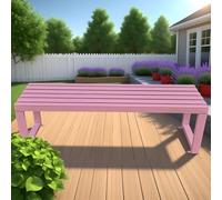 Panca da giardino a 2 posti in metallo resistente alle intemperie, elegante rosa per esterni, patio, balcone e veranda, panca versatile per interni ed esterni, disponibile in 100/120/150/180 cm