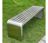 Panca da Giardino All'aperto, Panchina Senza Schienale del Patio di 2-3 Persone, Panca da Parco per Patio in Acciaio Inossidabile, per Il Cortile del Giardino da Prato di Portico(Size:200cm/79in)