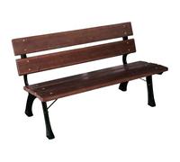 PANCHINA PARK JUNIOR IN GHISA E LEGNO 122X60X72H ARREDO ESTERNO