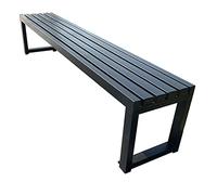 Panca da giardino in ferro battuto bianco, per esterni per 3 persone, mobili da terrazza a prezzi accessibili, carico massimo 500 kg, 100/120/150 x 40 x 45 cm, 7 colori disponibili.