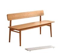 Panca da giardino in legno con schienale, scarpiera, seduta imbottita, per tutte le stagioni, elevata capacità di carico, per sedersi all'aperto e organizzare
