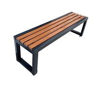 Panca da giardino in legno da esterni, 180 cm, gambe in ghisa resistente, resistente alle intemperie, disponibile nelle misure 100 cm, 120 cm, 150 cm