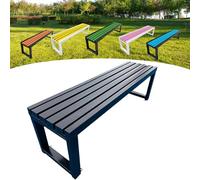 Panca da giardino in legno, per esterni, 2-3 posti, con protezione dalla corrosione e dalla ruggine, vernice ecologica, ideale per giardini, balconi, parchi e negozi, 100 x 40 x 45 cm