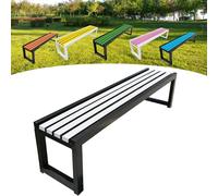 Panca da giardino in legno, per esterni, 2-3 posti, con protezione dalla corrosione e dalla ruggine, vernice ecologica, ideale per giardini, balconi, parchi e negozi, 100 x 40 x 45 cm