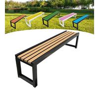 Panca da giardino in legno, per esterni, 2-3 posti, con protezione dalla corrosione e dalla ruggine, vernice ecologica, ideale per giardini, balconi, parchi e negozi, 100 x 40 x 45 cm