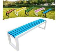 Panca da giardino in legno, per esterni, 2-3 posti, con protezione dalla corrosione e dalla ruggine, vernice ecologica, ideale per giardini, balconi, parchi e negozi, 100 x 40 x 45 cm