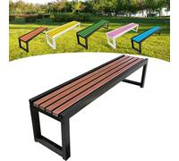 Panca da giardino in legno, per esterni, 2-3 posti, con protezione dalla corrosione e dalla ruggine, vernice ecologica, ideale per giardini, balconi, parchi e negozi, 100 x 40 x 45 cm