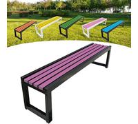 Panca da giardino in legno, per esterni, 2-3 posti, con protezione dalla corrosione e dalla ruggine, vernice ecologica, ideale per giardini, balconi, parchi e negozi, 100 x 40 x 45 cm