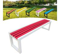 Panca da giardino in legno, per esterni, 2-3 posti, con protezione dalla corrosione e dalla ruggine, vernice ecologica, ideale per giardini, balconi, parchi e negozi, 100 x 40 x 45 cm