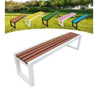 Panca da giardino in legno, per esterni, 2-3 posti, con protezione dalla corrosione e dalla ruggine, vernice ecologica, ideale per giardini, balconi, parchi e negozi, 100 x 40 x 45 cm