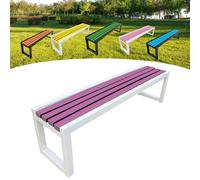 Panca da giardino in legno, per esterni, 2-3 posti, con protezione dalla corrosione e dalla ruggine, vernice ecologica, ideale per giardini, balconi, parchi e negozi, 100 x 40 x 45 cm