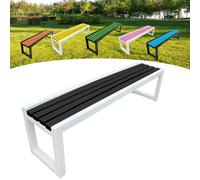Panca da giardino in legno, per esterni, 2-3 posti, con protezione dalla corrosione e dalla ruggine, vernice ecologica, ideale per giardini, balconi, parchi e negozi, 100 x 40 x 45 cm