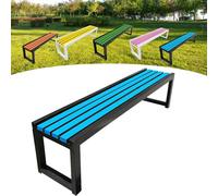 Panca da giardino in legno, per esterni, 2-3 posti, con protezione dalla corrosione e dalla ruggine, vernice ecologica, ideale per giardini, balconi, parchi e negozi, 100 x 40 x 45 cm