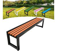 Panca da giardino in legno, per esterni, 2-3 posti, con protezione dalla corrosione e dalla ruggine, vernice ecologica, ideale per giardini, balconi, parchi e negozi, 100 x 40 x 45 cm