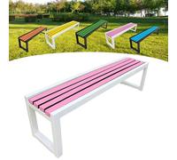 Panca da giardino in legno, per esterni, 2-3 posti, con protezione dalla corrosione e dalla ruggine, vernice ecologica, ideale per giardini, balconi, parchi e negozi, 100 x 40 x 45 cm