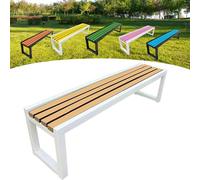 Panca da giardino in legno, per esterni, 2-3 posti, con protezione dalla corrosione e dalla ruggine, vernice ecologica, ideale per giardini, balconi, parchi e negozi, 100 x 40 x 45 cm
