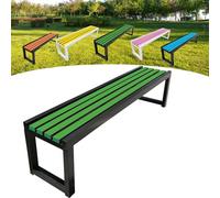 Panca da giardino in legno, per esterni, 2-3 posti, con protezione dalla corrosione e dalla ruggine, vernice ecologica, ideale per giardini, balconi, parchi e negozi, 100 x 40 x 45 cm