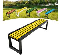 Panca da giardino in legno, per esterni, 2-3 posti, con protezione dalla corrosione e dalla ruggine, vernice ecologica, ideale per giardini, balconi, parchi e negozi, 100 x 40 x 45 cm