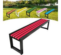 Panca da giardino in legno, per esterni, per 2-3 persone, anticorrosione e antiruggine, verniciata con vernice ecologica, adatta per giardini, balconi, parchi, edifici residenziali e negozi