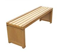 Panca da giardino in legno resistente alle intemperie, ideale per uso esterno in veranda e parco (colore: legno dimensioni: 120 cm)