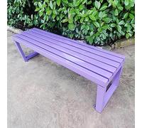 Panca da giardino in metallo per esterni, 78,7 cm, mobili da patio per cortile e portico, eleganti posti a sedere nel parco, panca da picnic durevole per decorazione del cortile e relax all'aperto