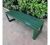 Panca da giardino in metallo per esterni, elegante mobile da patio per cortile, portico e parco, seduta da picnic da 78,7 cm, durevole, resistente alle intemperie, perfetta per la decorazione del