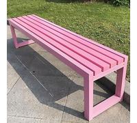 Panca da giardino in metallo resistente alle intemperie - Elegante mobile da esterno per terrazze e giardini design senza schienale disponibile in 100/120/150 cm (47,2 pollici) - perfetta per
