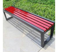Panca da giardino in metallo resistente alle intemperie - Mobili da esterni durevoli senza schienale, dimensioni 100/120/150 cm, perfetta per terrazze e giardini, design elegante e facile da montare
