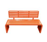 Panca da giardino in metallo resistente alle intemperie per 3 sedili in ferro da esterno con schienale e braccioli, perfetta per giardino, patio, cortile anteriore ed elegante (dimensioni: 100 cm)