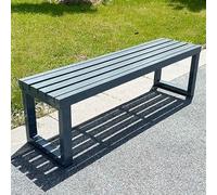 Panca da Giardino in Metallo Resistente alle intemperie, per Esterni, Supporta Fino a 365 kg, Ideale per parchi, Prati, Cortili, Cortili e scuole.