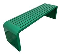 Panca da Giardino in Metallo Resistente alle intemperie - Robusta Seduta da Esterno Senza Schienale per Patio, Veranda, Prato e Cortile, Struttura in Acciaio Resistente per Un Uso duraturo,