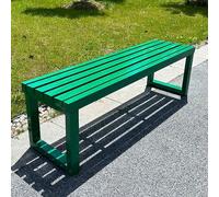 Panca da giardino in metallo resistente, ideale per scuole, parchi e spazi pubblici con elevata capacità di carico