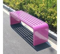 Panca da giardino in metallo, robusta seduta per 3-4 persone con capacità di 299,4 kg, ideale per portico, cortile e sale da pranzo