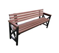 Panca da giardino moderna in acciaio per tutte le stagioni, mobili da giardino, elegante e comoda, 100 x 45 x 45 cm