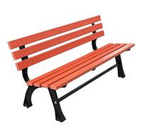 Panca da Giardino, Panca da Terrazza, Panca per Il Tempo Libero All'Aperto, Panca da Giardino Resistente alle Intemperie con Telaio in Alluminio Pressofuso E Le,145X38X73