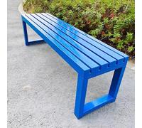 Panca da Giardino Panchina lo Sgabello in Tubo di Acciaio Zincato ha una Buona Stabilità ed e Adatto for Portici Terrazze Giardini Prati e Balconi(Blue,150cm/59in)