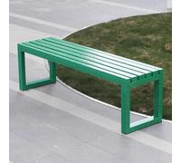 Panca da Giardino Panchina lo Sgabello in Tubo di Acciaio Zincato ha una Buona Stabilità ed e Adatto for Portici Terrazze Giardini Prati e Balconi(Green,120cm/47in)
