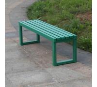 Panca da giardino per esterni, resistente alle intemperie, con schienale scoperto, elevata capacità, ideale per veranda, cortile e giardino