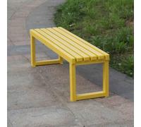 Panca da giardino per esterni, resistente alle intemperie, con schienale scoperto, elevata capacità, ideale per veranda, cortile e giardino