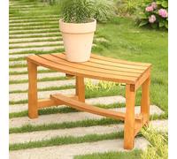 Panca da giardino per esterni, resistente alle intemperie, in legno, curva, per patio, parco, portico, prato, terrazze - design spliceable