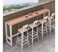 Panca da giardino per esterni, resistente alle intemperie, in metallo, per balcone, patio, impermeabile, design moderno