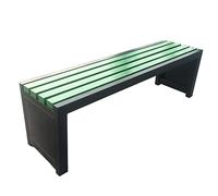 Panca da giardino resistente alle intemperie, 1,5 m, struttura in legno e metallo, panca a 2 posti, elegante per balcone e terrazza, supporta fino a 220 kg, 17 colori disponibili