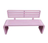 Panca da giardino resistente alle intemperie, 220 cm, verniciata a polvere, con schienale, per veranda parco e patio, soluzione elegante e ideale per sedute