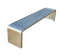 Panca da giardino resistente alle intemperie in acciaio inox 201, capacità 400 kg, durevole, per prato e spiagge, 100 cm, ideale per portici e giardini