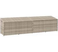 PANCA DA GIARDINO VIDAXL Grigio Chiaro 220x50x58 cm in Polyrattan - 4104078