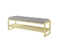 Panca da ingresso a 3 livelli con sedile robusto, robusto telaio in metallo per uso intensivo, organizer salvaspazio per scarpe, per corridoio, soggiorno, fango