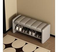 Panca da ingresso con scarpiera e Cush 2 livelli Sto Solut per soggiorno, camera da letto, corridoio, estremità del letto, posti a sedere salvaspazio